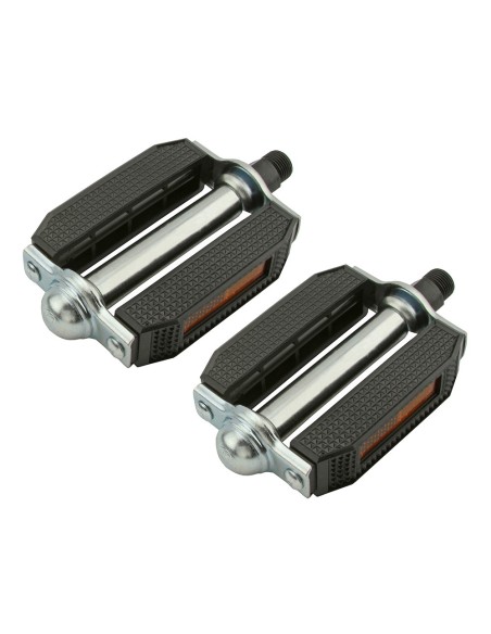 507 Block Pvc Pedals 9/16 Black/Chrome.